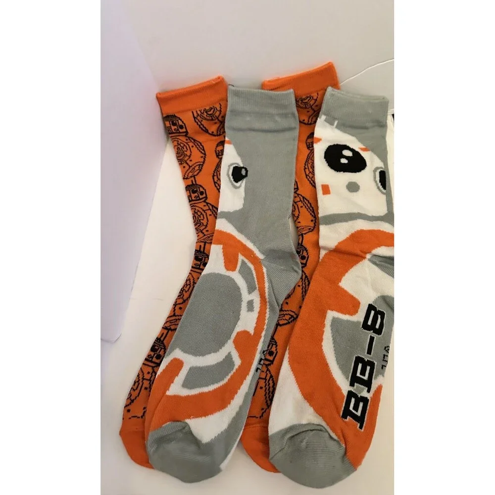 R2/D2 Star Wars Socks - 2 pair crew each pack - new with tags.
